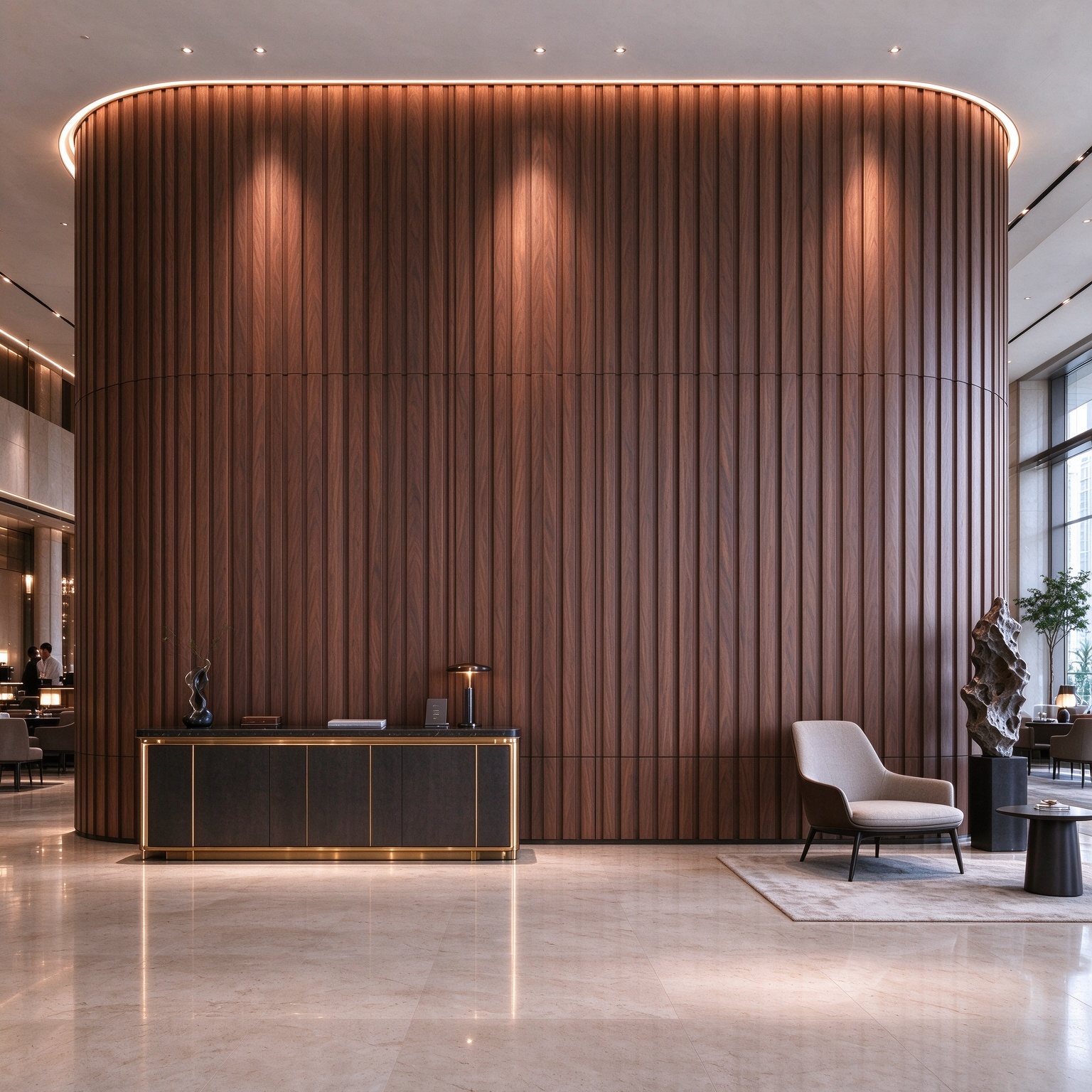 commercial-lobby-curved-walnut-tambour-wall.jpg