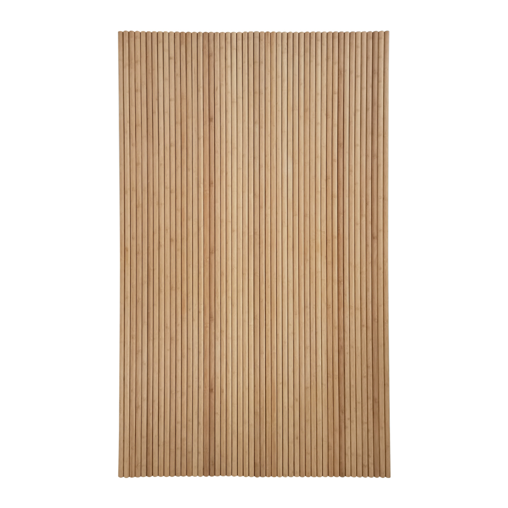 Minimalist Natural Finish Linear Bamboo Fluted Cladding Sheet