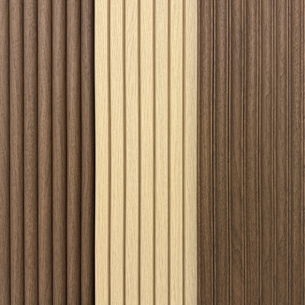 Diverse Colors and Patterns of PVC Wrapped MDF Fluted Panels