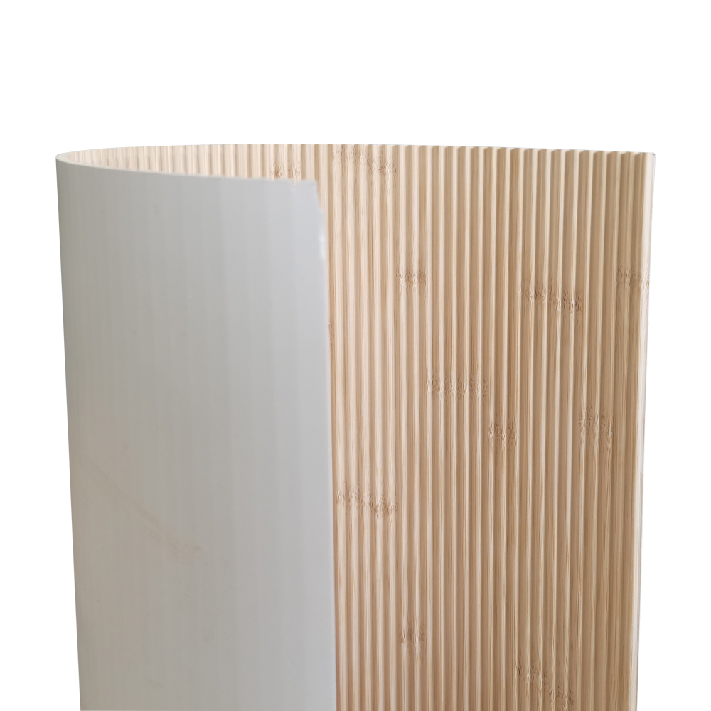Fabric-Backed Flexible Bamboo Tambour Sheet for Wall Cladding