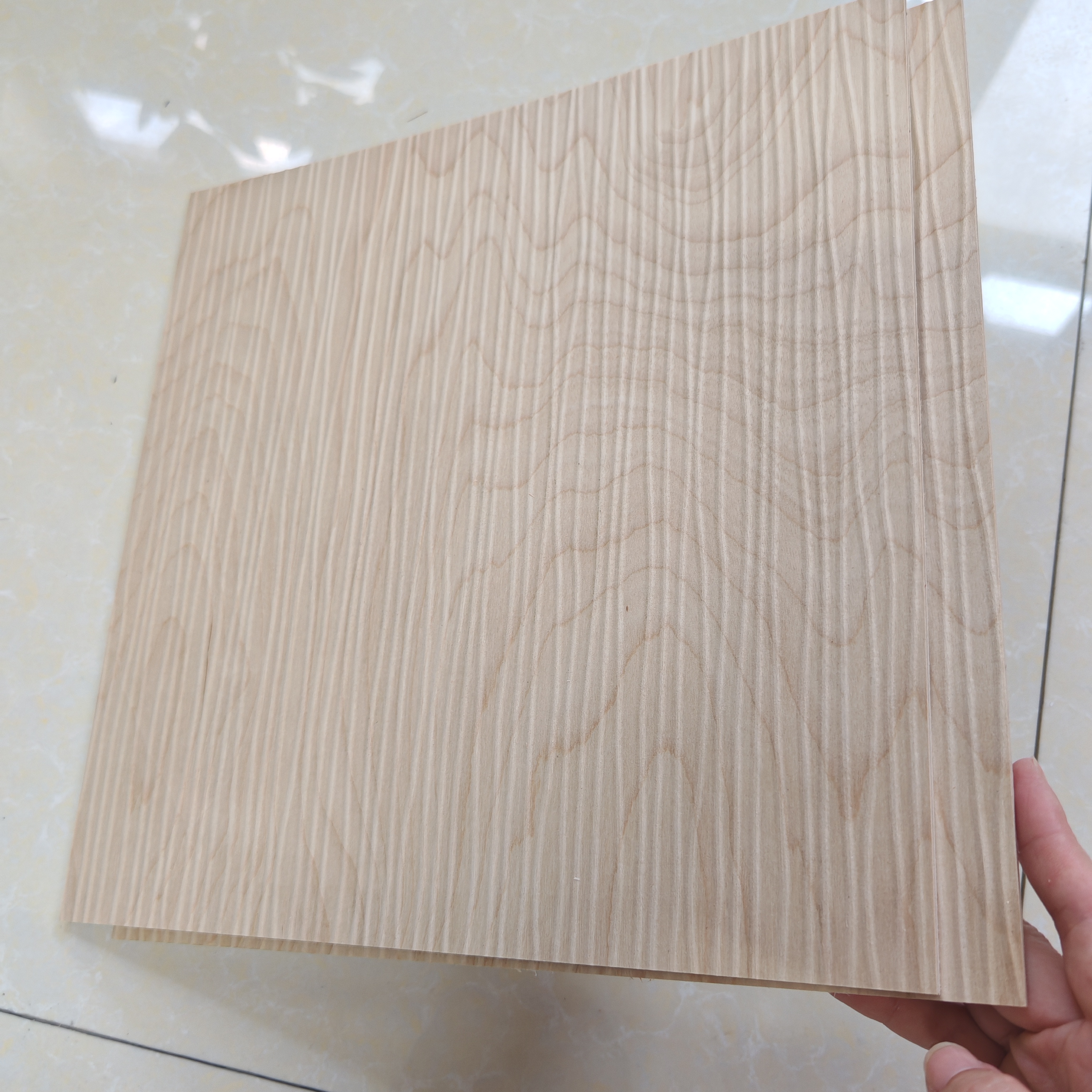 Embossed White Oak Plywood Panel