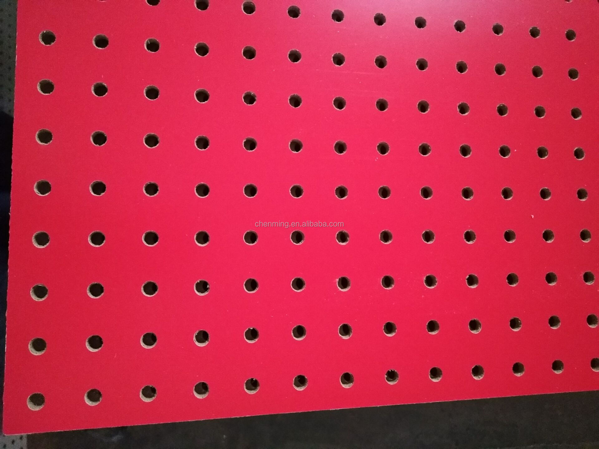 Melamine faced pegboard/ MDF pegboard with hooks