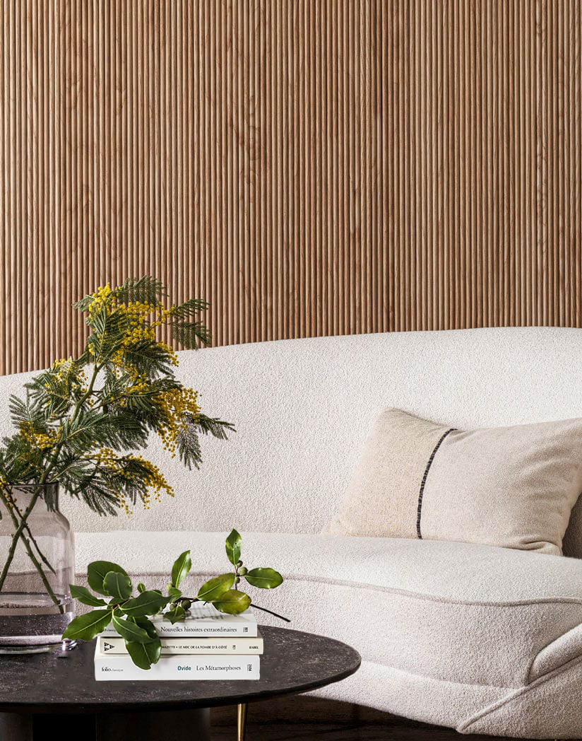 Each panel is crafted with high-quality MDF base and genuine natural wood veneer. The clear, lifelike wood grain delivers warm, organic texture identical to solid wood, creating a luxurious and comfortable atmosphere. It perfectly matches Scandinavian, modern minimalist, rustic and luxury interior styles, ideal for accent walls, background walls, corridors and commercial venue decoration.