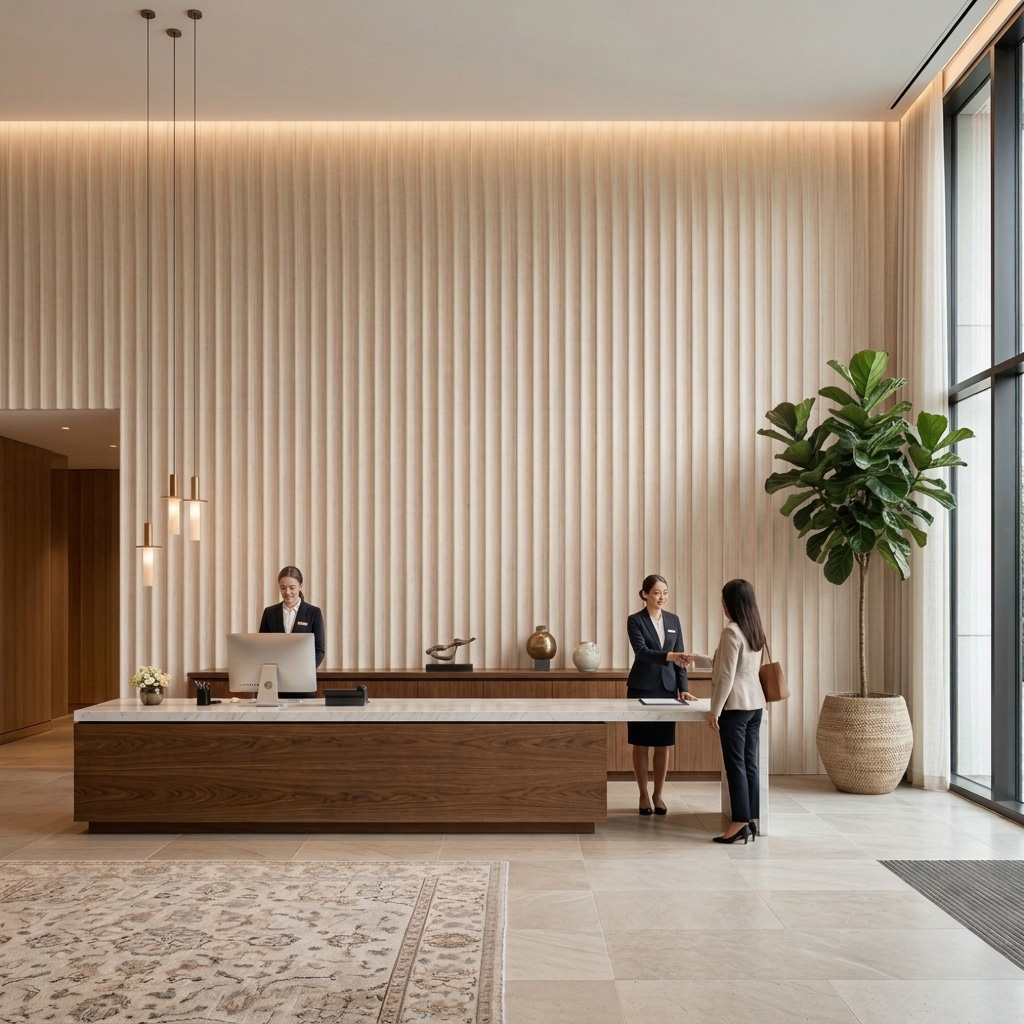 hotel-lobby-mdf-fluted-wall-panel-application
