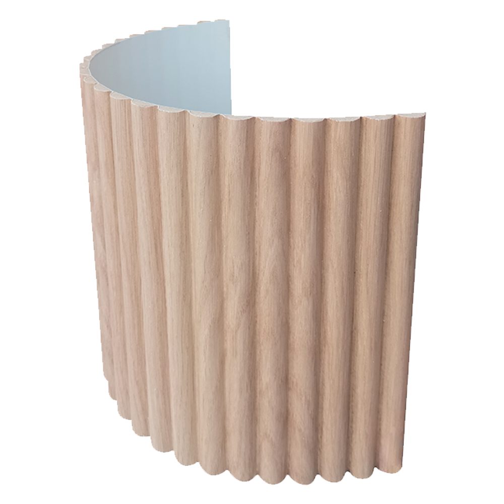 Rollable Natural Wood MDF Wall Panel – Arched Column Wrap